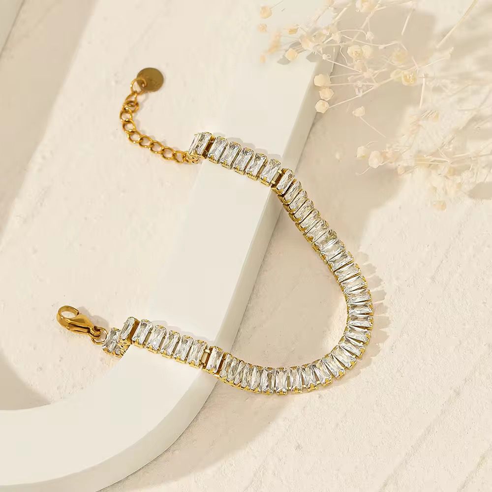 Crystal Glam Tennis Bracelet - Coco Pearls