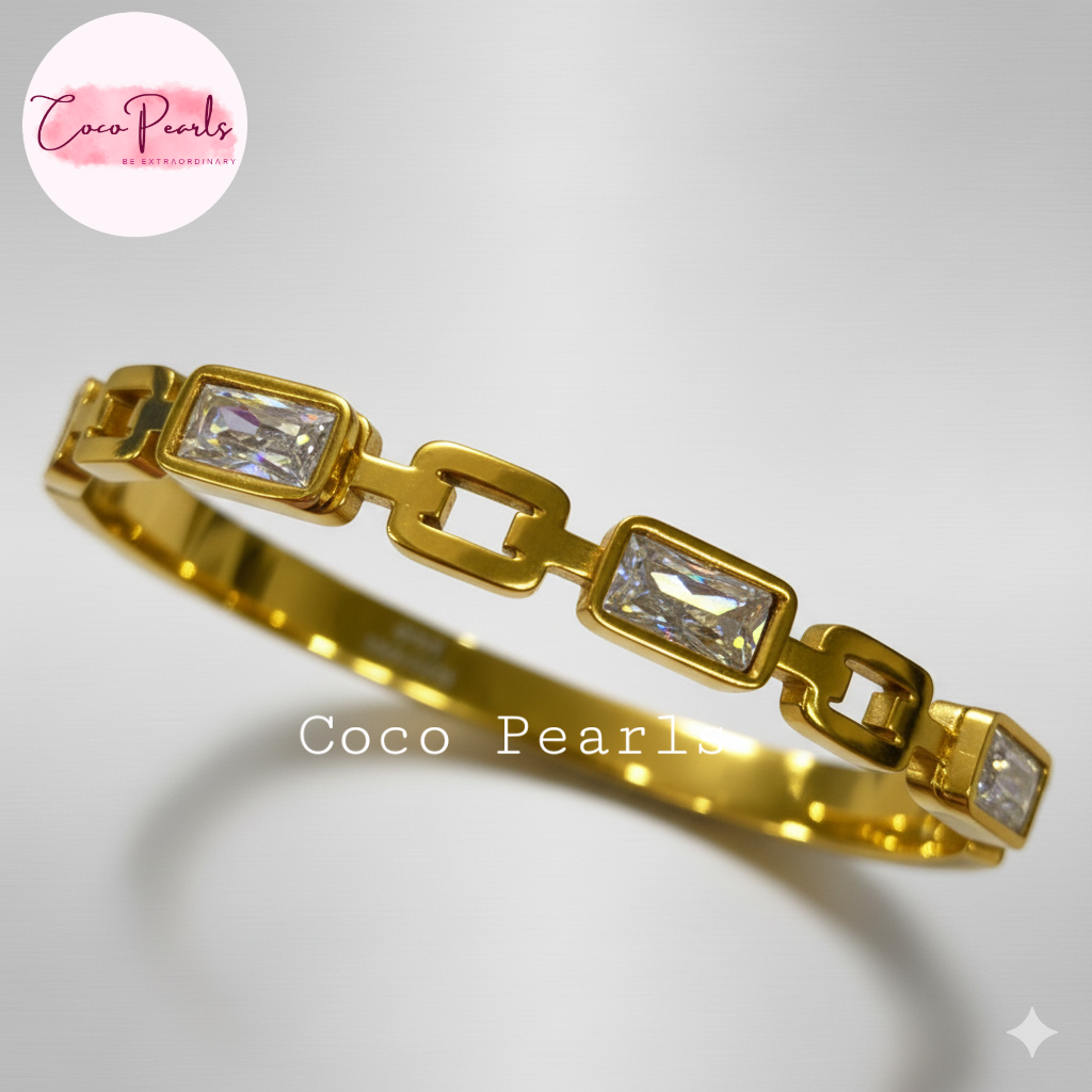 Crystal Linked Handcuff - Coco Pearls