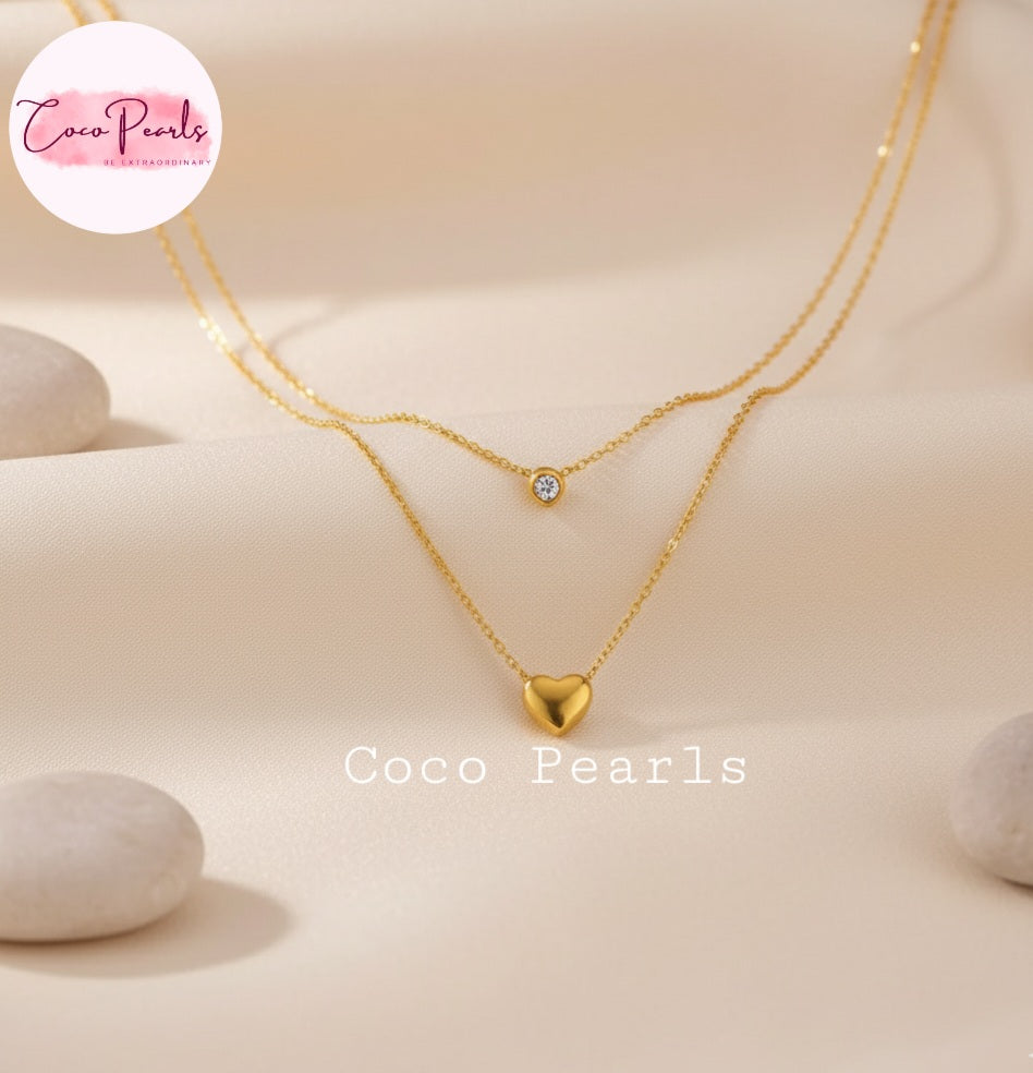 Double Delight Necklace - Coco Pearls