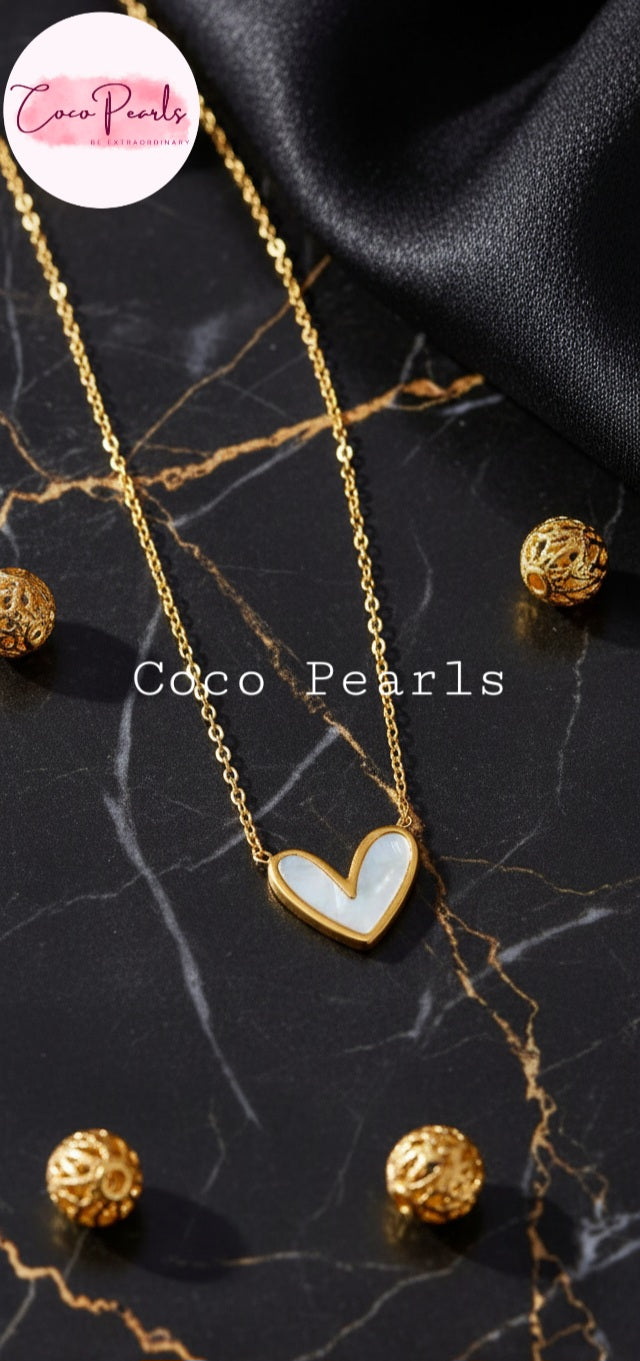 Heart of Elegance Necklace - Coco Pearls