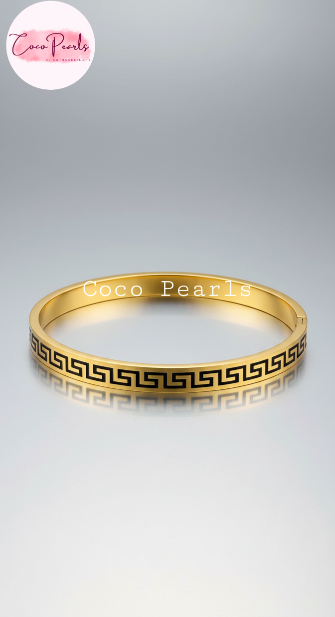 Pattern Charm Handcuff - Coco Pearls