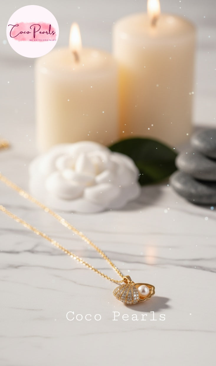 Pearl & Shell Necklace - Coco Pearls