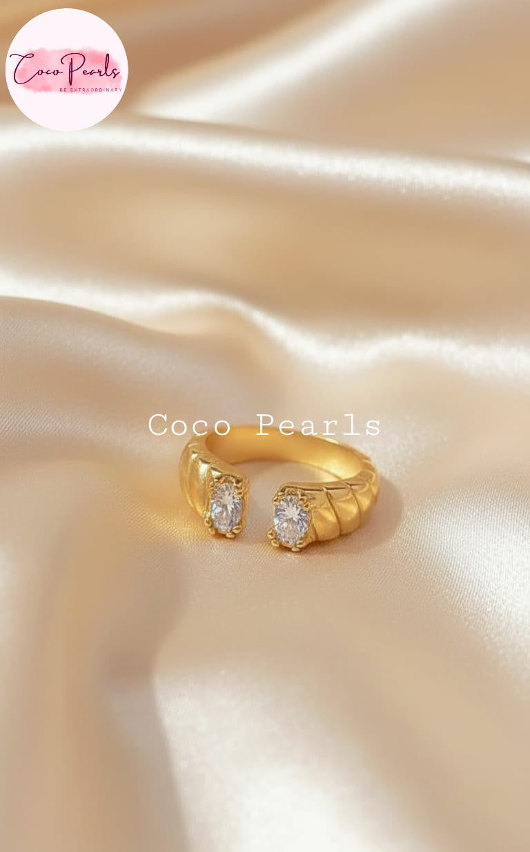 Twinkle Duo Ring - Coco Pearls