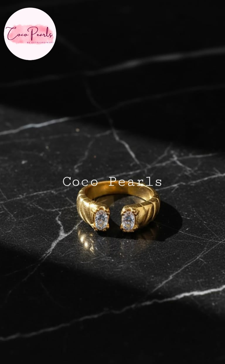 Twinkle Duo Ring - Coco Pearls