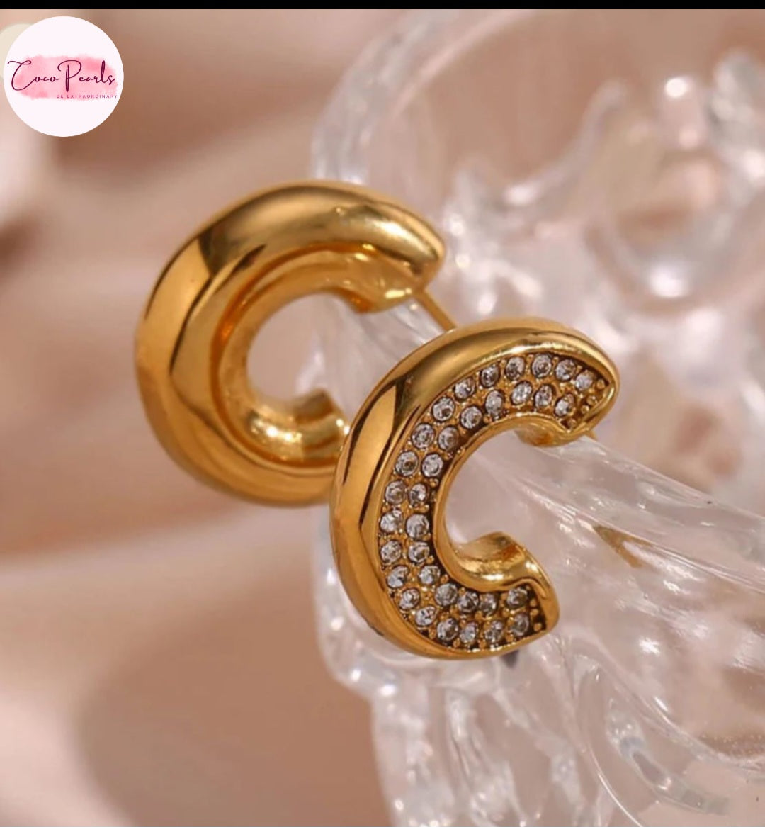Twinkle Loop Earrings - Coco Pearls
