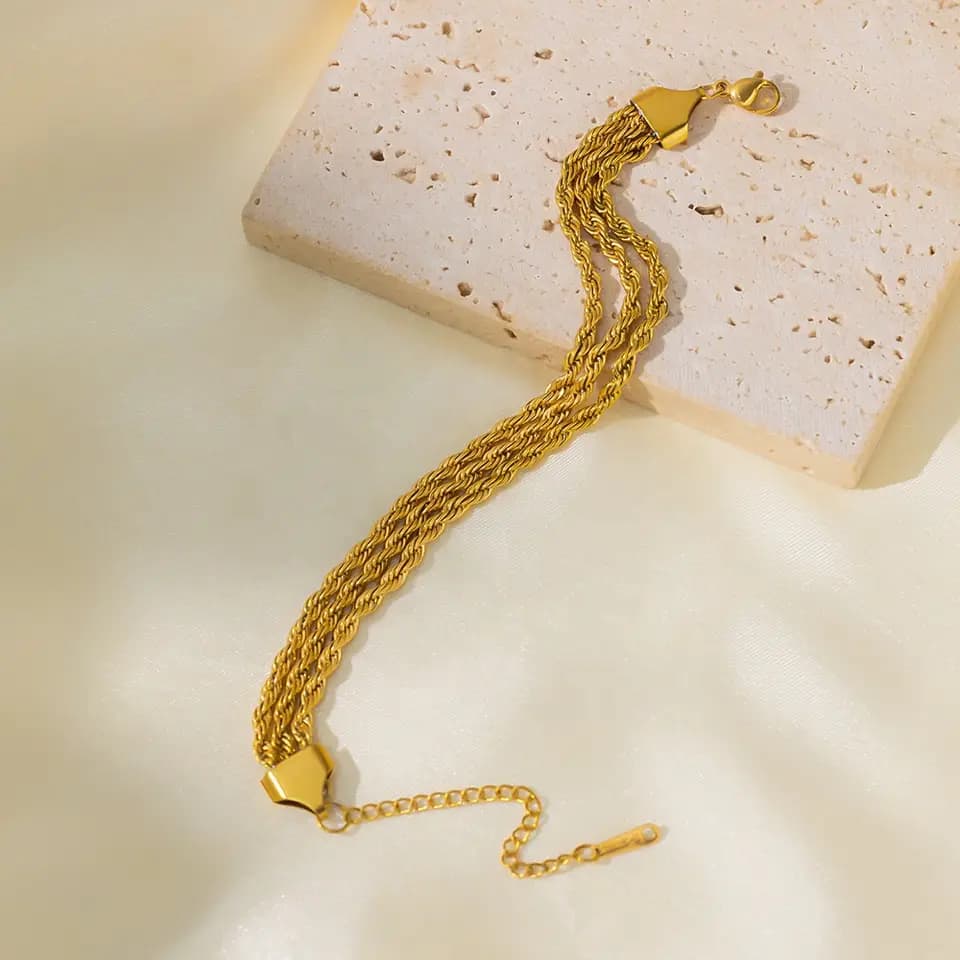 Weave Charm Bracelet - Coco Pearls