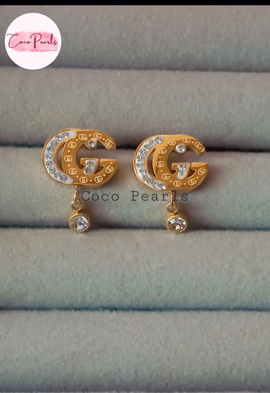 G Glam Studs - Coco Pearls