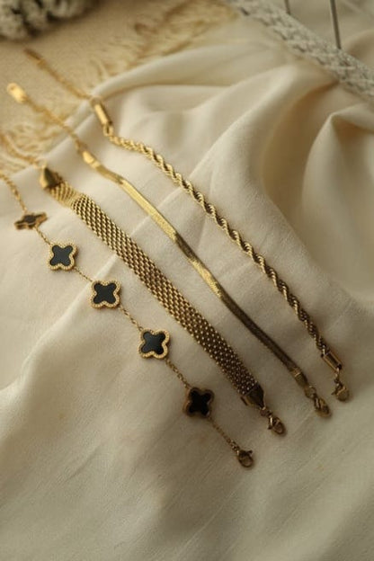 Timeless Charm Bracelet Stack - Coco Pearls