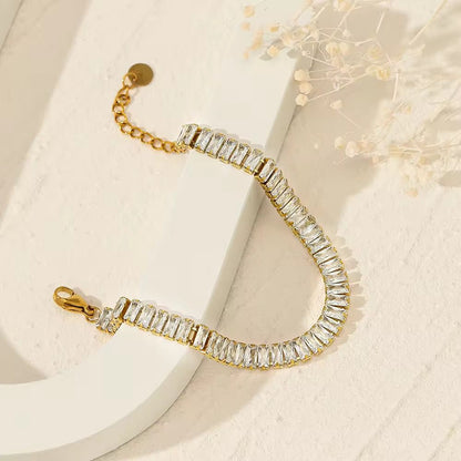 Crystal Glam Tennis Bracelet - Coco Pearls