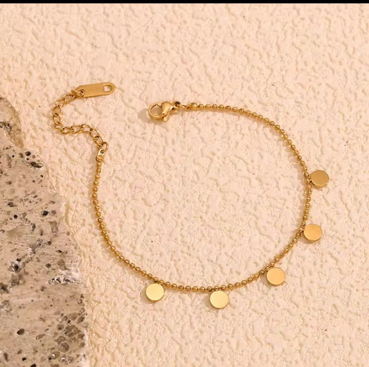 Dainty Discs Bracelet - Coco Pearls