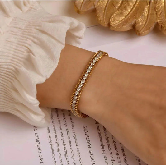 Diamond Luster Bracelet - Coco Pearls