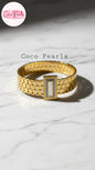 Golden Greco Handcuff - Coco Pearls