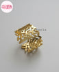 Golden Lattice Ring (adjustable) - Coco Pearls