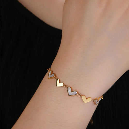 Heart-Beat charm Bracelet - Coco Pearls