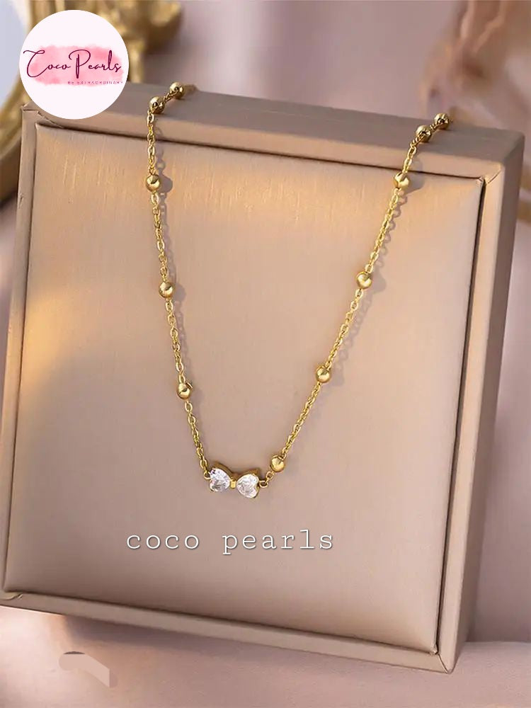 Luminous Bow Necklace