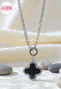 Noir Clover Mala Necklace - Coco Pearls