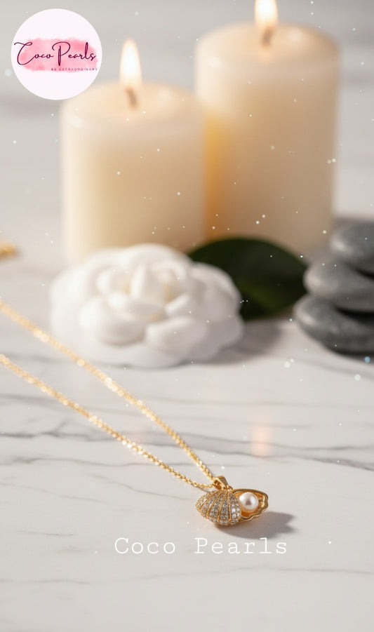 Pearl & Shell Necklace - Coco Pearls
