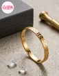 Gold Sleek Handcuff (broad)