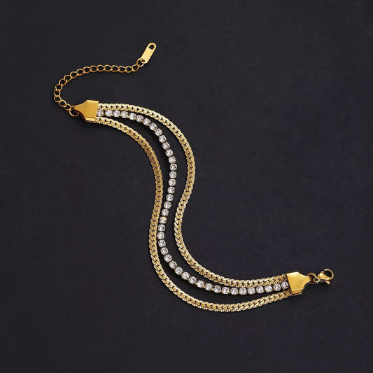 Sparkle Curve Bracelet - Coco Pearls