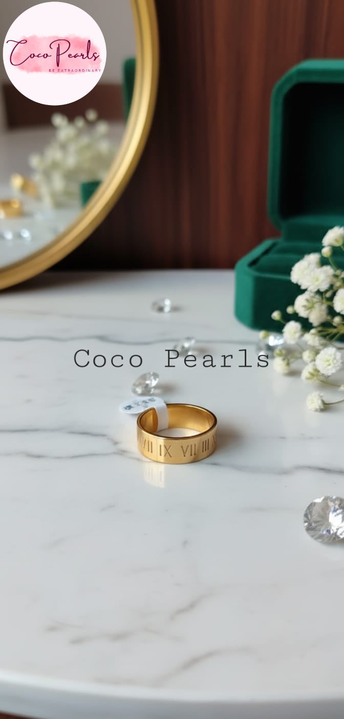 Timeless Mark Ring - Coco Pearls
