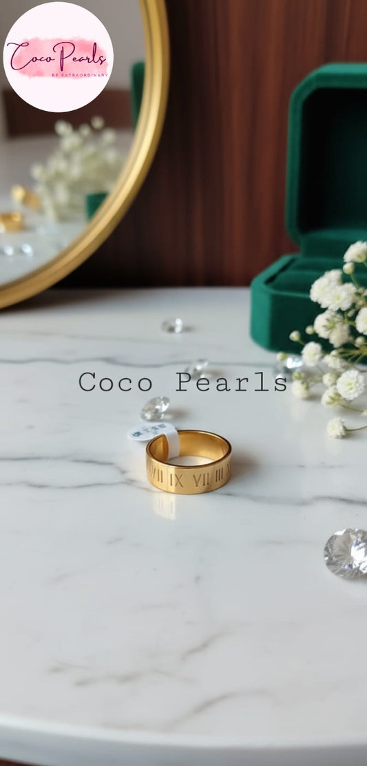Timeless Mark Ring - Coco Pearls