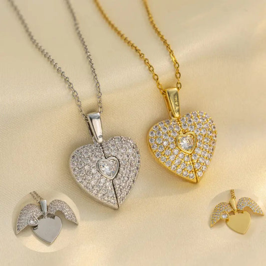 Twinkle Heart Necklace - Coco Pearls