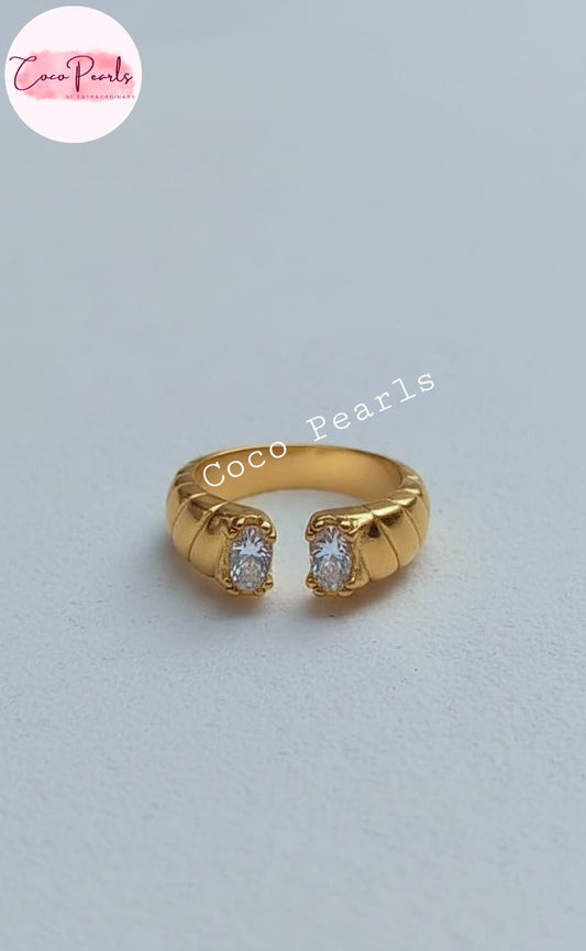 Twinkle Duo Ring - Coco Pearls