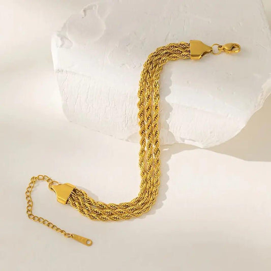 Weave Charm Bracelet - Coco Pearls