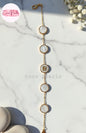 White Disc Bracelet